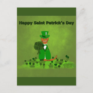 Carte Postale Oliver Le Shamrock de cueillette de la loutre - Sa