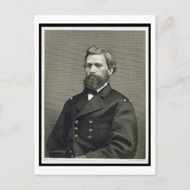 Carte Postale Oliver Otis Howard (1830-1909), gravé par Robert (Devant)