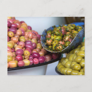 Carte Postale Olives au marché