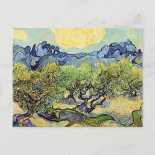 Carte Postale Oliviers avec Alpilles par Vincent van Gogh