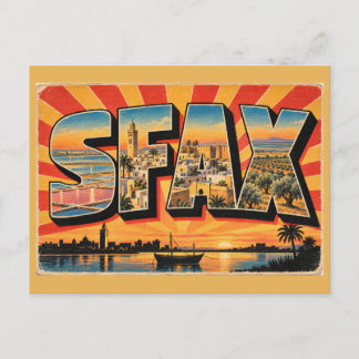Carte Postale Oliviers de la lagune de la médina de Sfax Art de