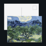 Carte Postale Oliviers de Van Gogh - Blue Mountain Art<br><div class="desc">Ce design met en valeur le chef-d'œuvre de Vincent van Gogh datant de 1889, "Oliviers avec les Alpilles en arrière-plan", peint lors de son séjour à Saint-Rémy. L'œuvre présente des oliviers noueux et expressifs sur fond de pics dentelés spectaculaires des montagnes des Alpilles. Le style post-impressionniste caractéristique de Van Gogh...</div>
