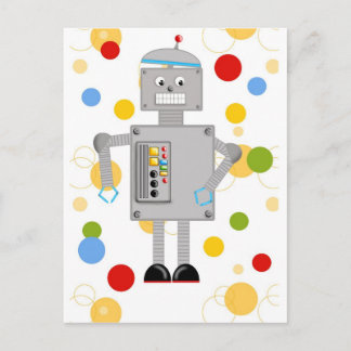 Carte Postale Ollie Le Robot