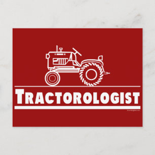 Carte Postale Ologiste de tracteur RED