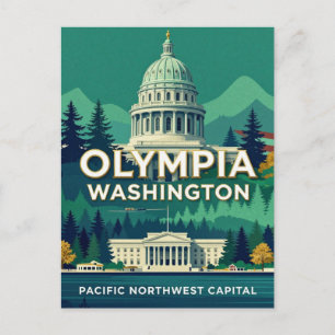 Carte Postale Olympia Washington Patrimoine du Pacifique Nord-Ou