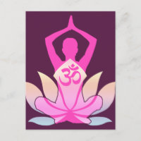 OM Namaste Spirituelle Lotus Fleur Yoga sur Plum