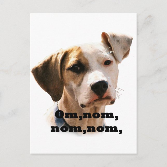 Carte Postale Om, nom, nom, nom (Devant)