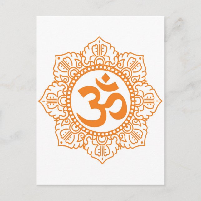 Carte Postale Om - Ohm - Symbole Aum (Devant)