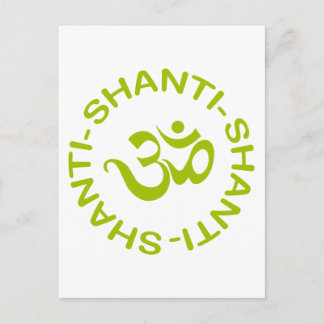 Carte Postale Om Shanti Shanti Shanti Cadeau