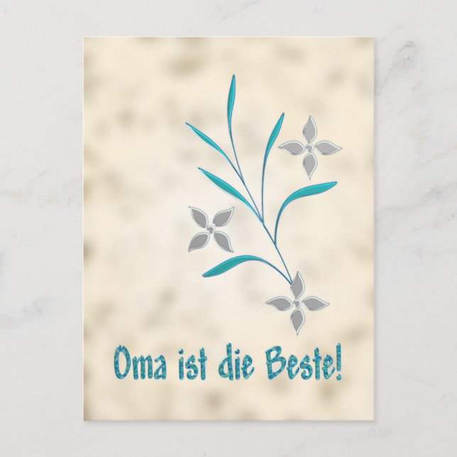 Carte Postale Oma ist der Beste (Devant)