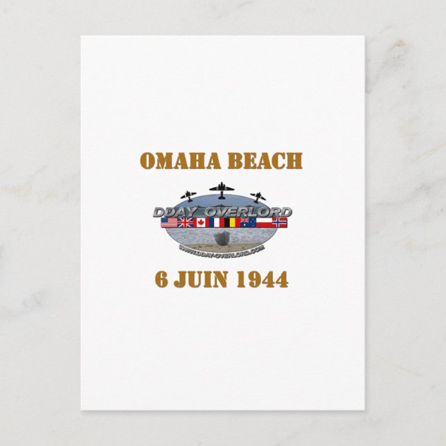 Carte Postale Omaha Beach 1944 (Devant)