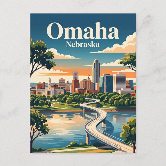 Carte Postale Omaha, Nebraska (Devant)