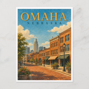 Carte Postale Omaha Nebraska Old Market GeoSaga