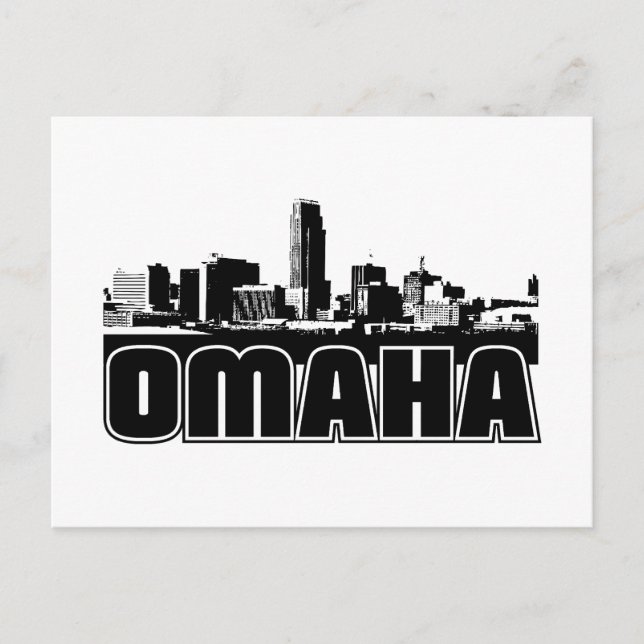 Carte Postale Omaha Skyline (Devant)