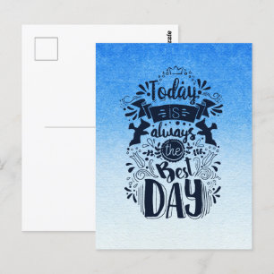 Carte Postale Ombre Bleu et blanc Plonger dans des teintes oniri