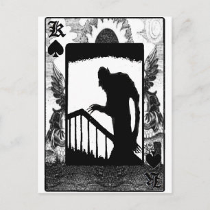 Carte Postale Ombre Nosferatu dans les escaliers