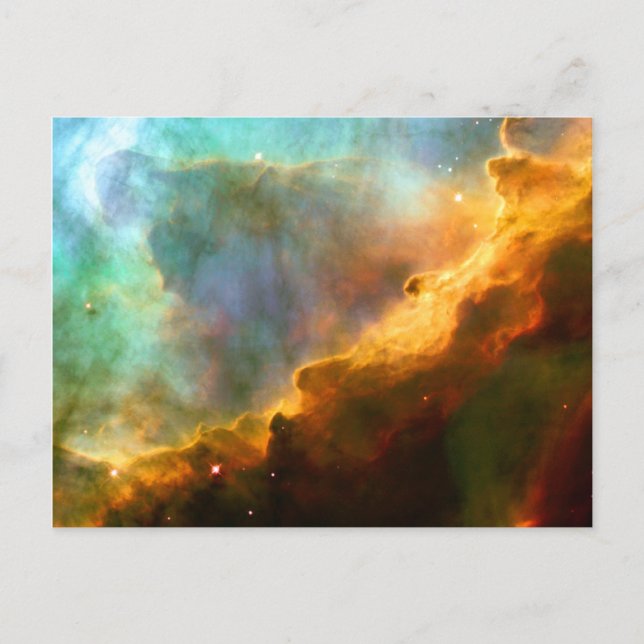 Carte Postale Omega Swan Nebula Hubble Espace (Devant)