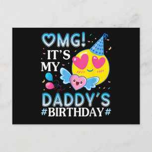 Carte Postale OMG C'est l'anniversaire de mon papa heureux pour