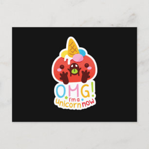 Carte Postale OMG je suis maintenant une licorne