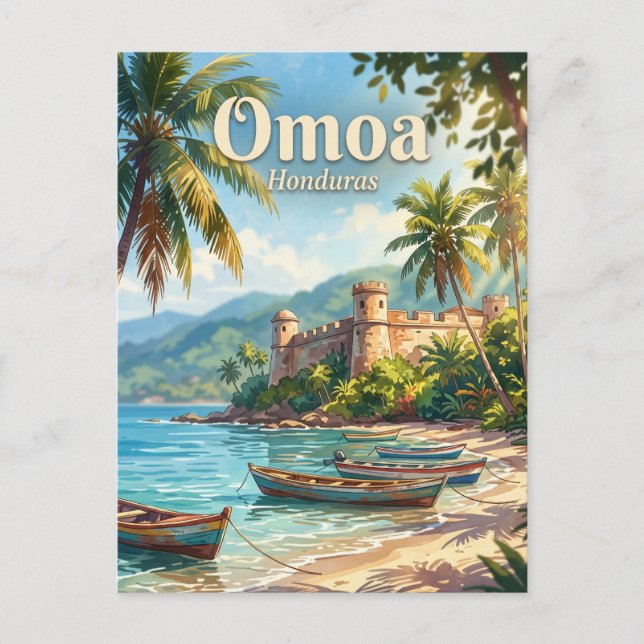 Carte Postale Omoa Honduras (Devant)