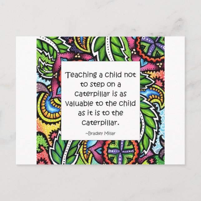 Carte Postale On enseigne la compassion (Devant)