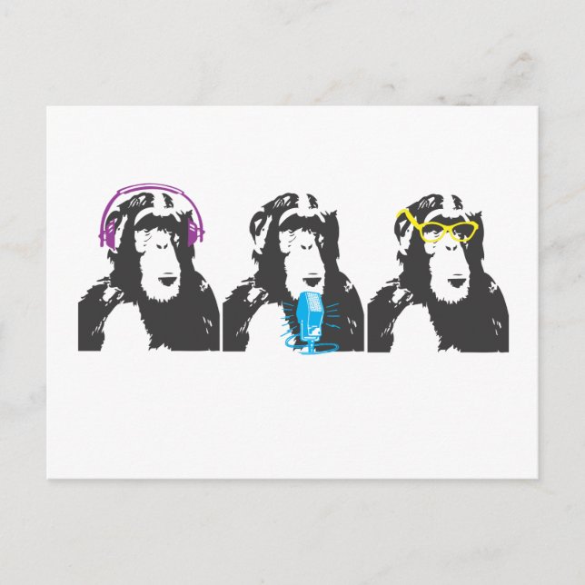 Carte Postale On Entend, On Parle, On Voit Des Choses (Devant)