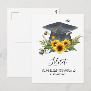 Carte Postale On Est TOMBÉS ! DIPLÔME Cadeau Abeilles personnali