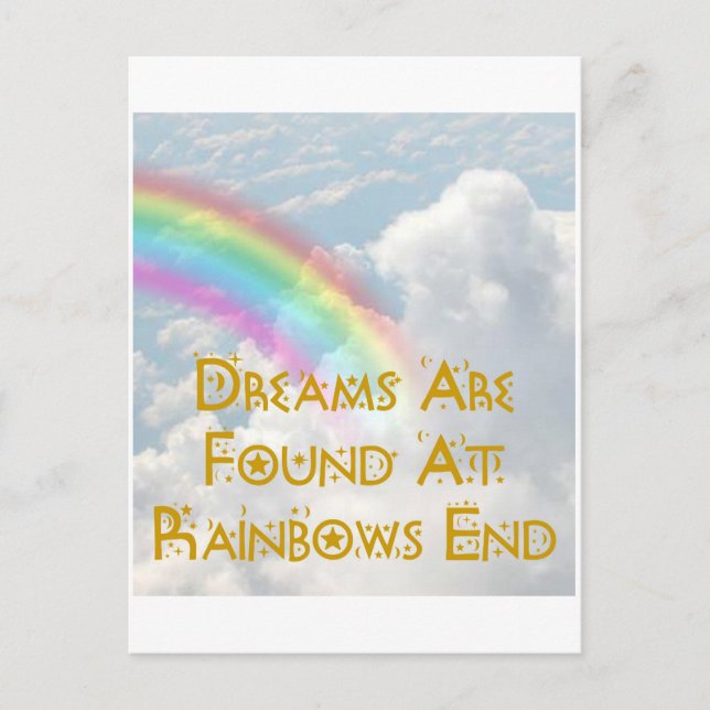 Carte Postale On Trouve Des Rêves À Rainbows End (Devant)