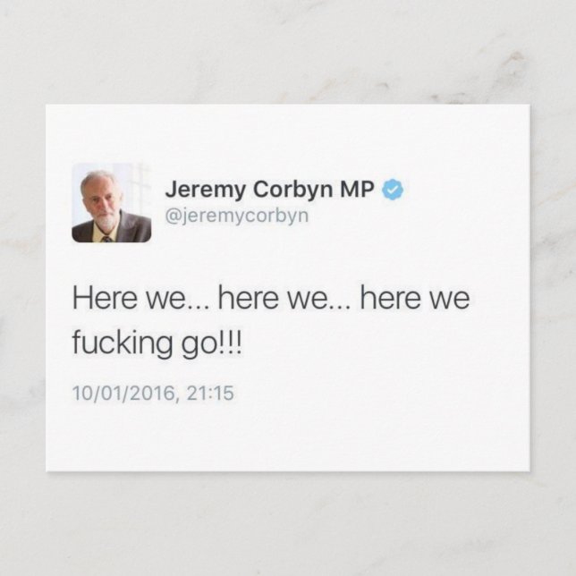 Carte Postale On y va (Devant)