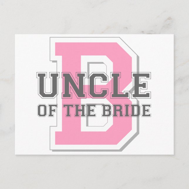 Carte Postale Oncle de la mariée Cheer (Devant)