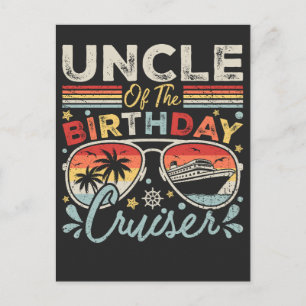 Carte Postale Oncle du Vacancier d'anniversaire Croisière
