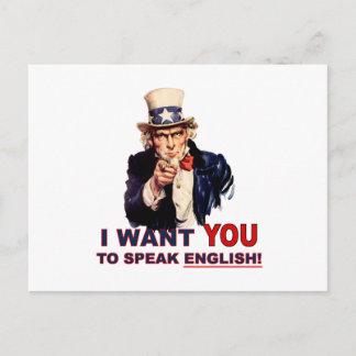 Carte Postale Oncle Sam VEUX-TU parler anglais