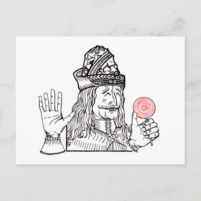 Carte Postale Oncle Vlad a une lollipop (Devant)