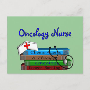 Carte Postale Oncolgoy Nurse "Books" Design