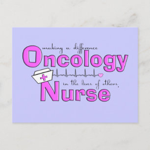 Carte Postale Oncologie Infirmière Cadeaux