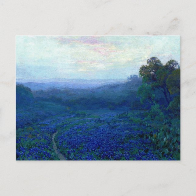 Carte Postale Onderdonk - Chemin à travers un champ de bleuets d (Devant)