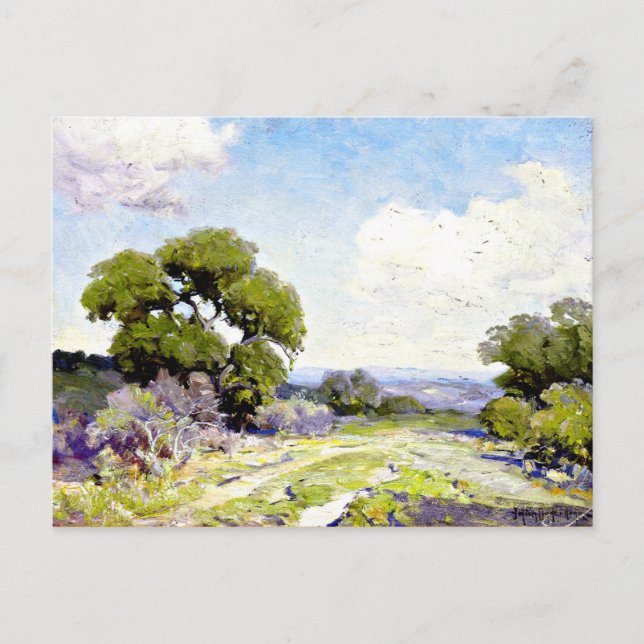 Carte Postale Onderdonk - Morning in the Live Oaks, Boerne, Texa (Devant)