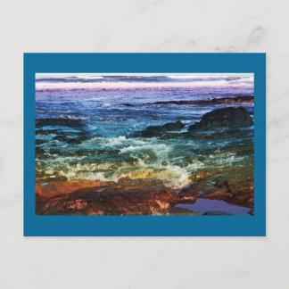 Carte Postale Ondes arc-en-ciel