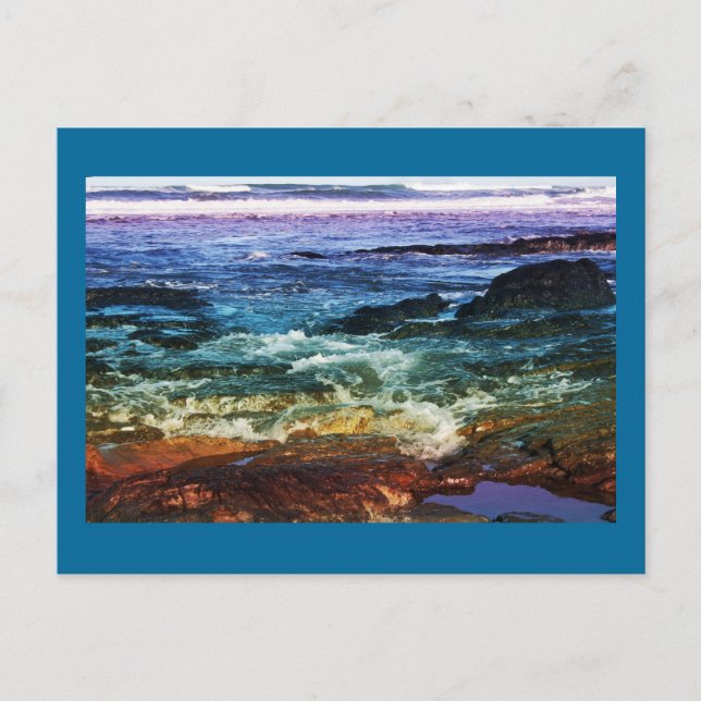 Carte Postale Ondes arc-en-ciel (Devant)