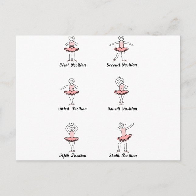 Carte Postale onglet positions de ballon (Devant)