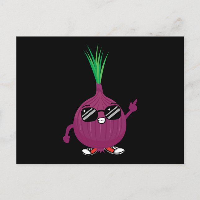 Carte Postale Onion cool (Devant)
