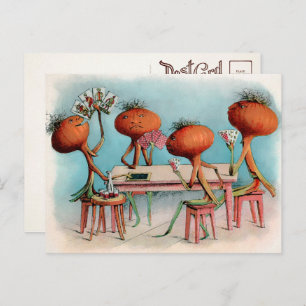 Carte postale Onions Victoriens Jouant Aux Cartes