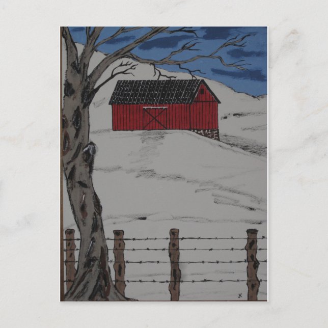 Carte Postale Only A Winter Day (Devant)