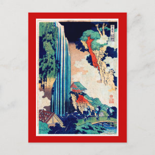 Carte Postale Ono Falls Hokusai Art japonais