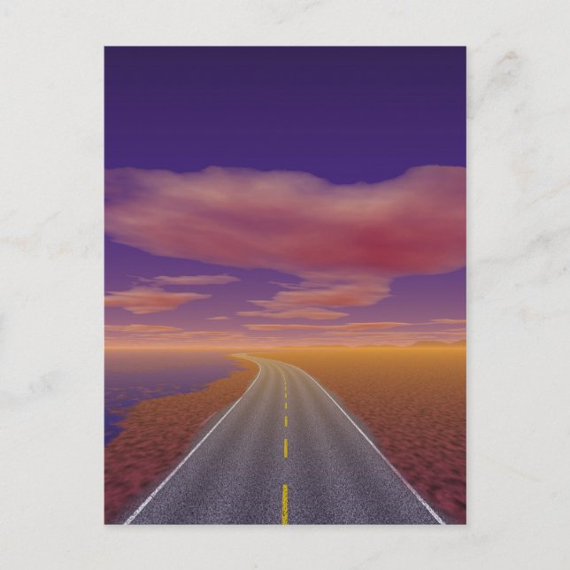 Carte Postale OnTheRoadAgain - Camion solitaire (Devant)