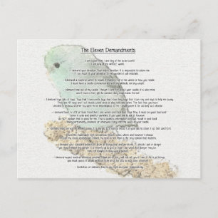 Carte Postale Onze Demandes De Parrotlets