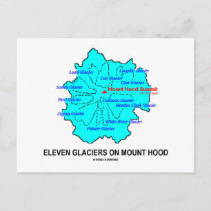 Carte Postale Onze Glaciers Sur Le Mont Hood (Carte Géologique)