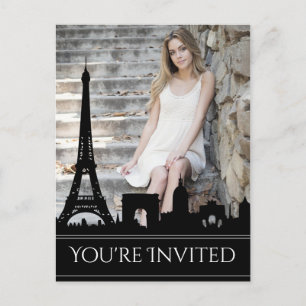 Carte Postale Ooh La La Paris Skyline Photo Anniversaire