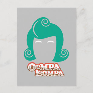 Carte Postale Oompa Loompa Graphique de cheveux