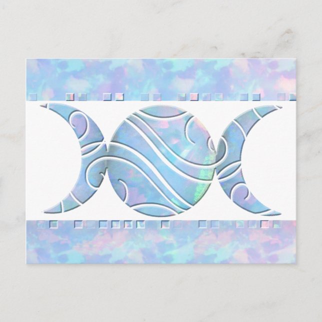 Carte Postale Opale triple lune (Devant)